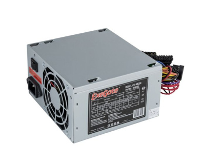 Блок питания ATX Exegate AB350 EX219182RUS-PC 350W, PC, 8cm fan, 24p+4p, 3*SATA, 2*IDE, FDD + кабель 220V в комплекте
