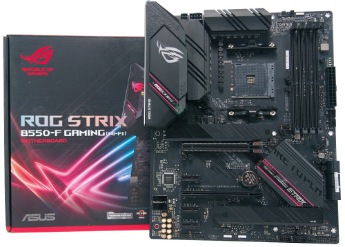 Материнская плата ATX ASUS ROG STRIX B550-F GAMING WIFI II (AM4, B550, 4*DDR4(5100), 6*SATA 6Gb/s, RAID 2*M.2, HDMI, DP, Audio, 2,5Glan, 1*USB-C 3.2,