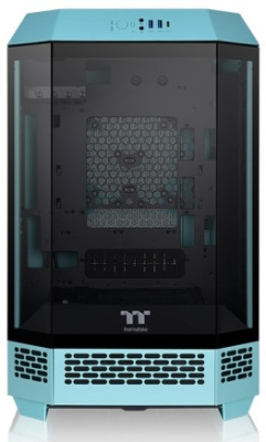 Корпус mini-ITX Thermaltake The Tower 300 Turquoise CA-1Y4-00SBWN-00 голубой, без БП, 2*USB3.0, audio