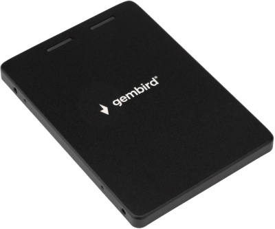 Переходник Gembird MF-SATA-M2 для SSD M.2 SATA в корпус 2,5" SATA III, алюминиевый корпус, черный, пакет