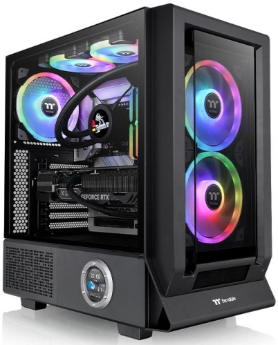 Корпус eATX Thermaltake Ceres 350 MX CA-1Z3-00M1WN-00 черный, без БП, панель из закаленного стекла, 2*USB 3.0, USB Type-C, HD Audio