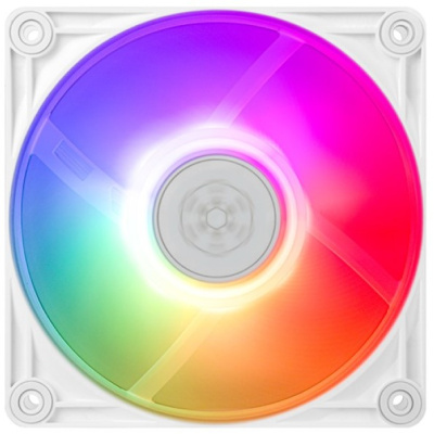 Вентилятор для корпуса SilverStone VISTA 120 ARGB 120x120x25mm, 0-2000 RPM, 0-66 CFM,0-30,6 dBA, 4-pin PWM/4-1 pin ARGB white