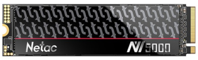 Накопитель SSD M.2 2280 Netac NT01NV5000T-1T0-E4X NV5000t 1TB PCI-E 4.0 x4 NVMe 1.4 3D NAND 4800/4600MB/s TBW 640 MTBF 2M 22х80mm heatspreader Retail