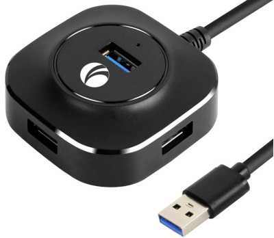 Концентратор VCOM DH307-1M USB 3.0-4*USB 3.0, micro USB 1м