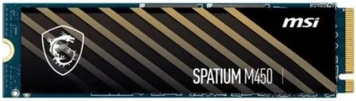 Накопитель SSD M.2 2280 MSI SPATIUM M450 S78-440L0M0-P83 1TB, 3400/2500MB/s, TBW 350