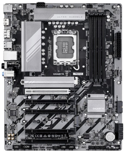 Материнская плата ATX GIGABYTE B860 DS3H WIFI6E (LGA1851, B860, 4*DDR5 (9066), 5*PCIe, 2*M.2, 4*SATA, WiFi, BT, USB 3.2, 4*USB 2.0, HDMI, DP)