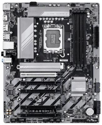 Материнская плата ATX GIGABYTE B860 DS3H WIFI6E (LGA1851, B860, 4*DDR5 (9066), 5*PCIe, 2*M.2, 4*SATA, WiFi, BT, USB 3.2, 4*USB 2.0, HDMI, DP)