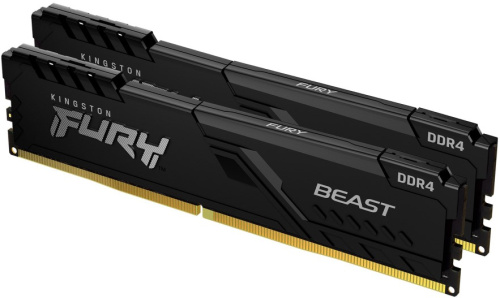 Модуль памяти DDR4 64GB (2*32GB) Kingston FURY KF436C18BBK2/64 Beast Black 3600MHz CL18 2RX8 1.35V 288-pin 16Gbit