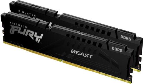 Модуль памяти DDR5 16GB (2*8GB) Kingston FURY KF560C30BBEK2-16 Beast Black EXPO 6000MHz 1RX16 CL30 1.4V 288-pin 16Gbit