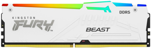 Модуль памяти DDR5 32GB Kingston FURY KF556C36BWEA-32 Beast White RGB EXPO 5600MHz CL36 2RX8 1.25V 16Gbit retail