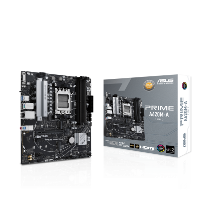 Материнская плата mATX ASUS PRIME A620M-A-CSM (AM5, AMD A620, 4*DDR5(6400), 4*SATA3, Audio, Gb LAN, USB 3.2, USB 2.0, D-Sub, VGA, HDMI)