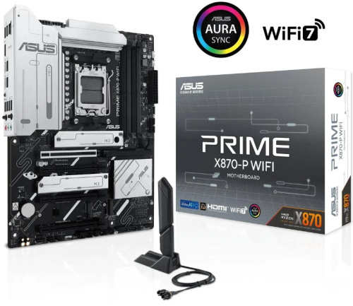 Материнская плата ATX ASUS X870 MAX GAMING WIFI7 90MB1LY0-M0EAY0 (AM5, AMD X870, 4*DDR5, 2*PCIe, 4*SATA, 3*M.2, WiFi, BT, USB 2.0, USB Type-C, HDMI)