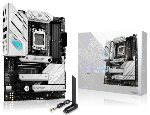 Материнская плата ATX ASUS ROG STRIX B650-A GAMING WIFI (AM5, AMD B650, 4*DDR5(6400), 4*SATA 6G RAID, 3*M.2, 4*PCIE, 2.5Glan, WiFi, BT, USB Type-C, 3*