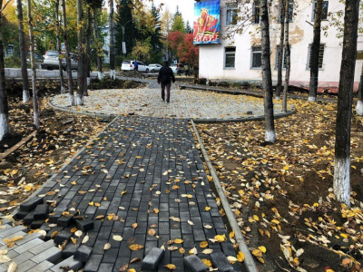 Золото и верблюд. В Алдане преображают центральный сквер / ЯСИА   
