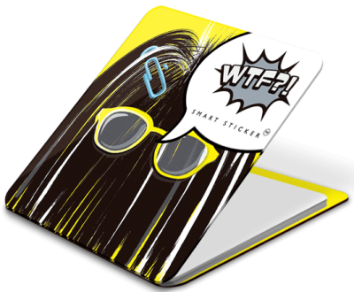 Держатель наклейка WTF