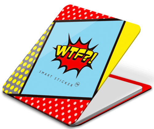 Держатель наклейка WTF