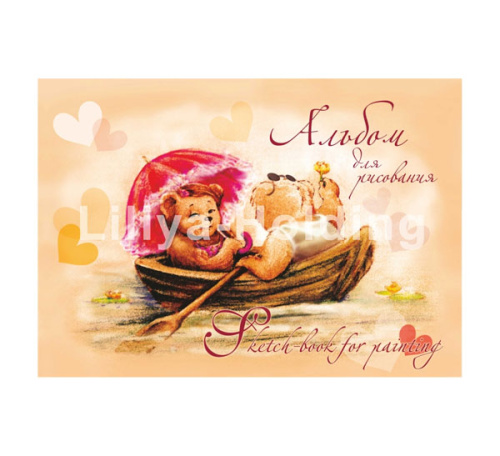 Альбом для рисования Лилия Холдинг "Мишки в лодке" А4 20 л