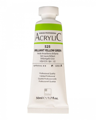 Акрил ShinHanart "Professional" туба 50 мл №525 Желто-зеленый бриллиантовый кат.A
