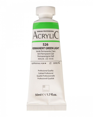 Акрил ShinHanart "Professional" туба 50 мл №526 Зеленый светлый устойчивый кат.C