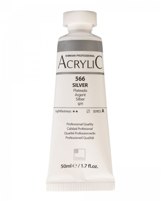 Акрил ShinHanart "Professional" туба 50 мл №566 Серебряный кат.A