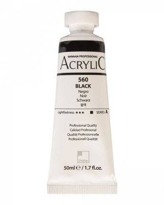 Акрил ShinHanart "Professional" туба 50 мл №560 Черный кат.A
