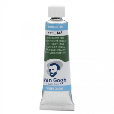 Акварель Talens "Van Gogh" 10 мл Зеленый Хукера насыщенный / PG7 / PY154