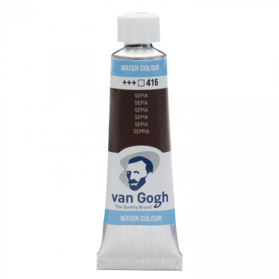 Акварель Talens "Van Gogh" 10 мл Сепия / PBk7 / PR101