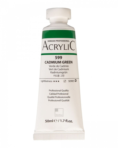 Акрил ShinHanart "Professional" туба 50 мл №599 Зеленый кадмий кат.D