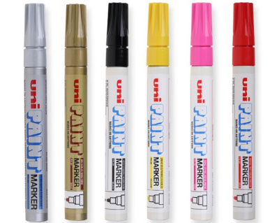 Маркер-краска Uni "Paint" PX-21, 0,8-1,2 мм, алюминиевый корпус