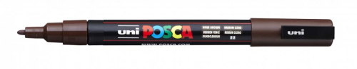 Маркер UNI "POSCA" PC-3M, 0,9-1,3 мм, наконечник пулевидный, №22 цвет темно-коричневый