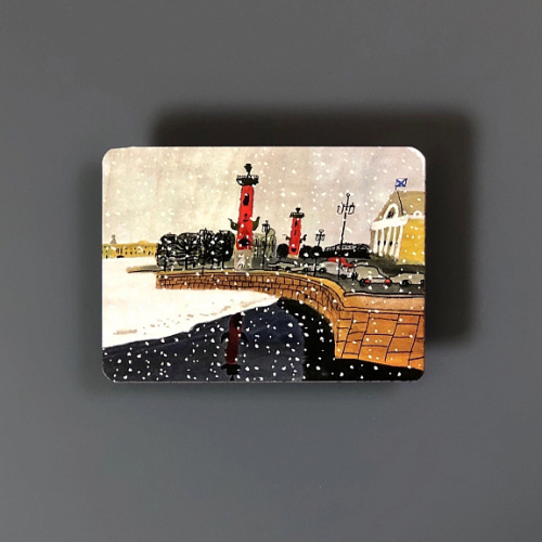 Магнит "Ростральные колонны" 50х70 мм