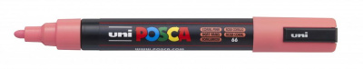 Маркер UNI "POSCA" PC-5M, 1,8-2,5 мм, наконечник пулевидный, цвет кораллово-розовый