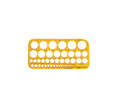 Шаблон Aristo "Круги" пластик, желтый