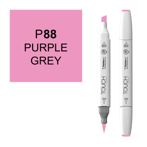 Маркер спиртовой BRUSH Touch Twin цв. P88 серо-фиолетовый