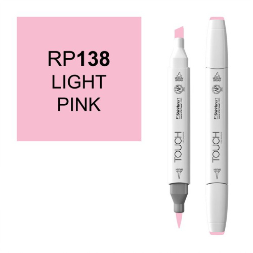 Маркер спиртовой BRUSH Touch Twin цв. RP138 светлый розовый