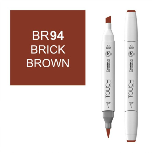 Маркер спиртовой BRUSH Touch Twin цв. BR94 кирпичный