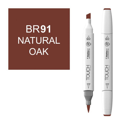 Маркер спиртовой BRUSH Touch Twin цв. BR91 дуб