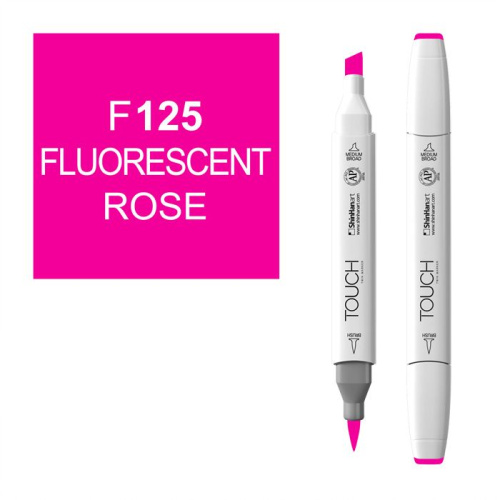 Маркер спиртовой BRUSH Touch Twin цв. F125 флуорисцентный фуксия