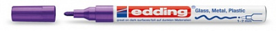 Маркер декоративный лаковый Edding "751" 1-2 мм с круглым наконечником, фиолетовый