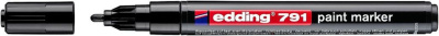 Маркер декоративный Edding "791" с лакирующим эффектом, 1-2 мм с круглым наконечником, черный