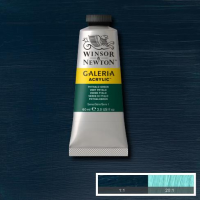 Акрил Winsor&Newton "Galeria" 60 мл Зеленый ФЦ