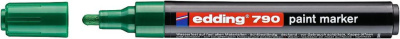 Маркер декоративный Edding "790" с лакирующим эффектом, 2-4 мм с круглым наконечником, зеленый