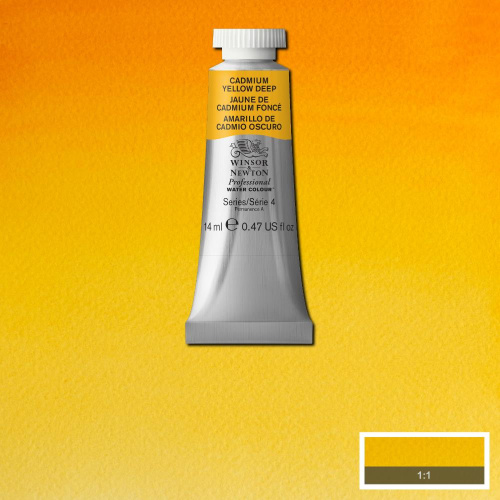 Акварель Winsor&Newton "Professional" в тюбике 14 мл Насыщенно-желтый кадмий