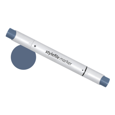 Маркер двухсторонний на спиртовой основе Stylefile Brush №CG7 серый холодный 7
