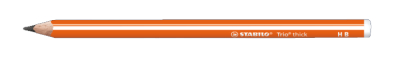 Карандаш чернографитный Stabilo "Trio" HB, корпус оранжевый
