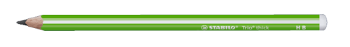 Карандаш чернографитный Stabilo "Trio" HB, корпус зеленый