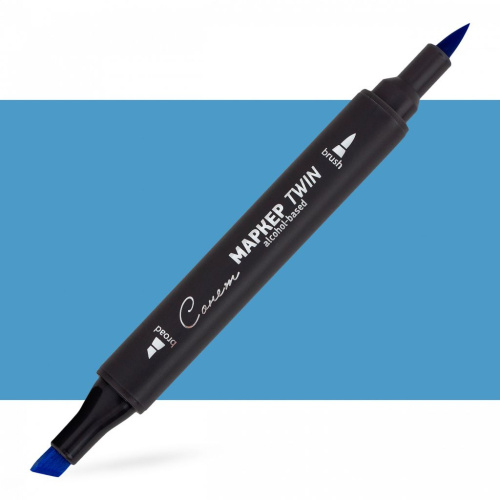 Маркер спиртовой Сонет "TWIN Brush" Васильковый