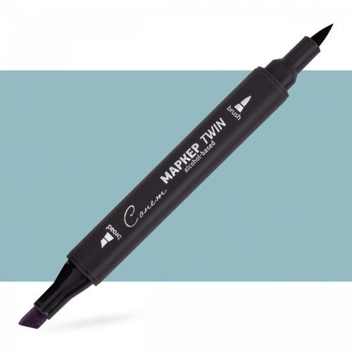 Маркер спиртовой Сонет "TWIN Brush" Зелено-серый 3