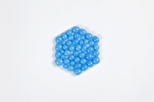 Стеклянная подставка под инструменты, цвет Незабудка