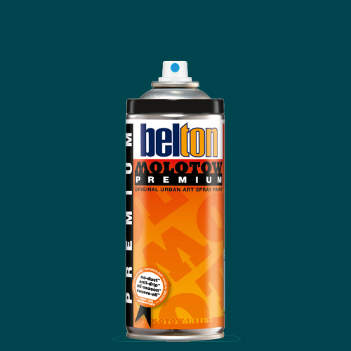 Аэрозольная краска Molotow Premium "belton" 400 мл #128 turquoise dark